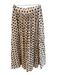 Mango Size S Beige No Fabric Tag Side Zip Polka Dot Mid Rise Maxi Skirt Beige / S