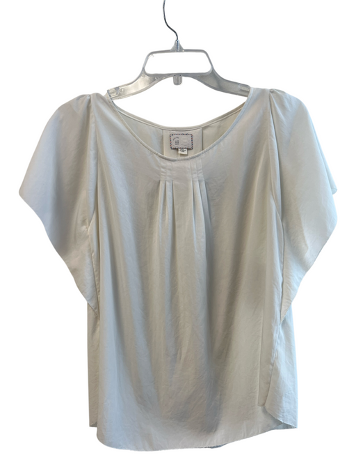 9-HI5 Size 00 White No Fabric Tag Round Neck Short Sleeve Batwing Top White / 00