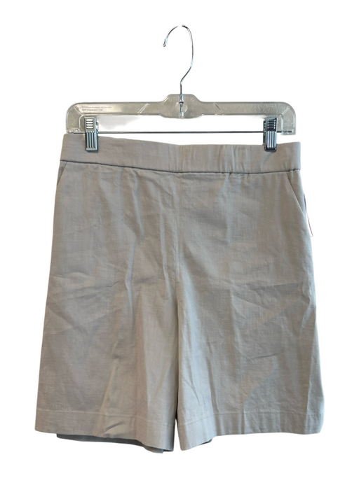 Theory Size S Beige No Fabric Tag Front Pocket Elastic Waist Knee Length Shorts Beige / S