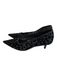 Zara Shoe Size 36 Black Mesh Kitten Heel Pointed Toe Animal Print Textured Shoes Black / 36