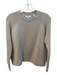 Vince Size XS Beige Cotton Crew Neck Long Sleeve Ribbed Detail Pull Over Sweater Beige / XS