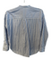 Everlane Size 00 Blue & White Cotton Striped Long Sleeve Half Button Top Blue & White / 00