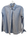 Everlane Size 00 Blue & White Cotton Slight Stripes Long Sleeve Button Down Top Blue & White / 00
