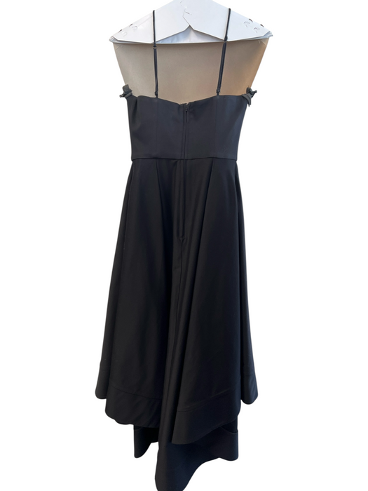 C/Meo Collective Size XS Black Cotton & Elastane Back Zip Pockets V strap Gown Black / XS
