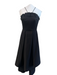 C/Meo Collective Size XS Black Cotton & Elastane Back Zip Pockets V strap Gown Black / XS