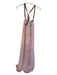 Rachel Zoe Size 2 Pink & Brown Faux leather Straps Snake Print Maxi Dress Pink & Brown / 2