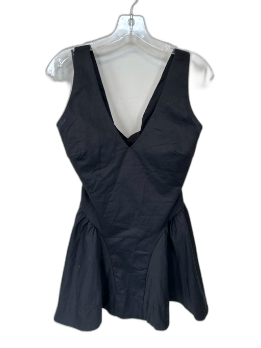 ASTR Size L Black Cotton Halter Neck Back Zip Dress Black / L