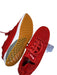 Nobull Shoe Size 9 Red Canvas Perforated Lace Up Athletic Sneakers Red / 9