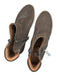 Gentle Soul Shoe Size 8 Brown Leather Metallic Side Zip Short Booties Brown / 8