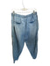 Free People Size L Light Wash Tencel Drawstring Balloon Leg Chambray Pants Light Wash / L