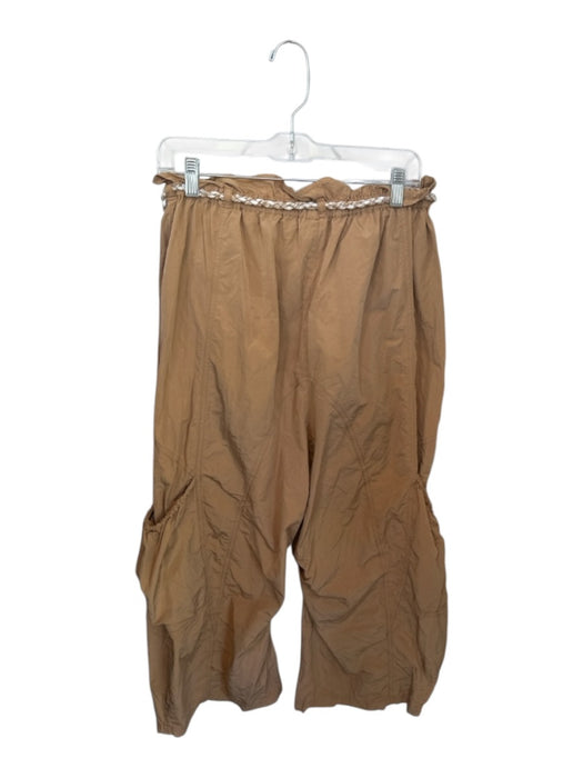 FP Movement Size L Tan Polyester Blend Drawstring Outer Pocket Athletic Pants Tan / L