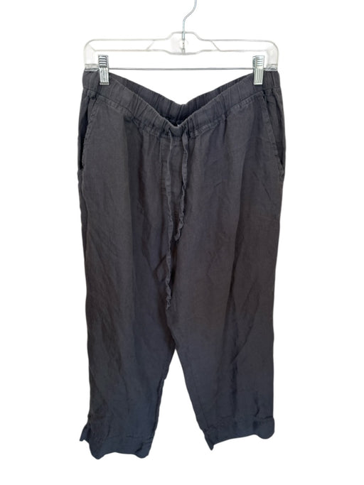 Parachute Size 1X Charcoal Linen Drawstring Front Pockets Balloon Leg Pants Charcoal / 1X
