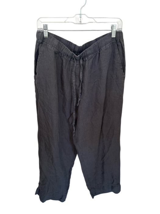 Parachute Size 1X Charcoal Linen Drawstring Front Pockets Balloon Leg Pants Charcoal / 1X