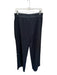 Alo Size L Black & White Polyester Blend Waist Band Wide Leg Athletic Pants Black & White / L