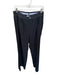 Alo Size L Black & White Polyester Blend Waist Band Wide Leg Athletic Pants Black & White / L