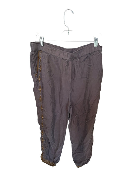 Johnny Was Workshop Size XL Gray & Tan Lycocell Elastic Waist Pants Gray & Tan / XL