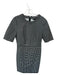 Banana Republic Size 10 Black & White Cotton Blend Long Sleeve Checkered Dress Black & White / 10