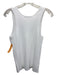 Tibi Size M White Viscose Ribbed Sleeveless Top White / M