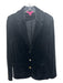 Lilly Pulitzer Size Medium Black Polyester Blend Pockets Velour Blazer Jacket Black / Medium