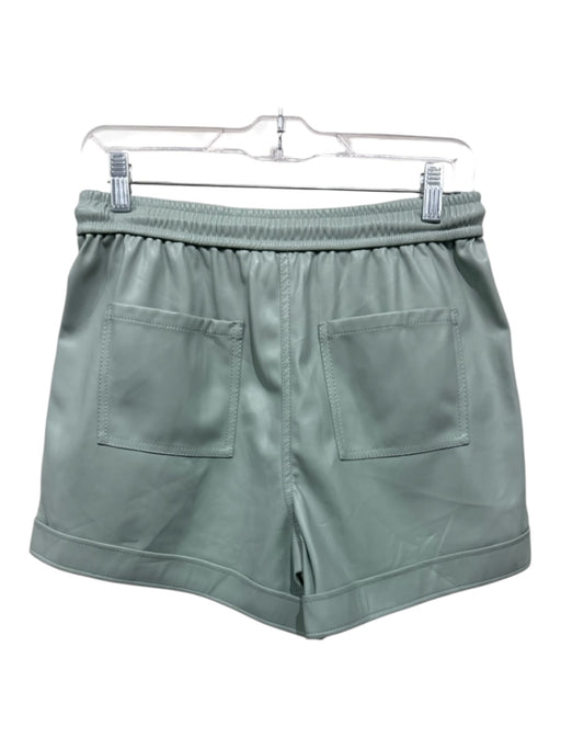 Jonathan Simkhai Size S Lichen Green Polyurethane Drawstring Waist Shorts Lichen Green / S