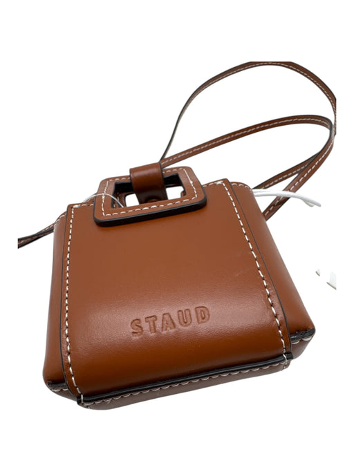 Staud Tan Brown Leather Bag Tan Brown / One Size