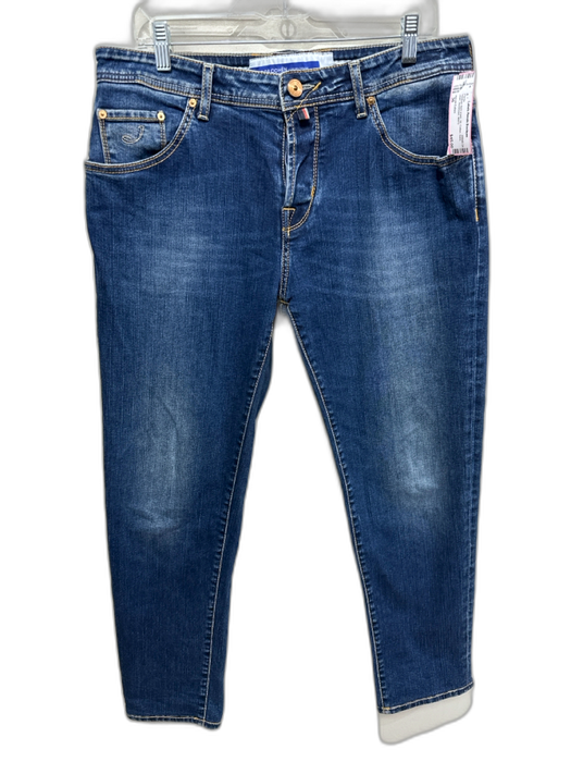 Jacob Cohen Size 36 medium dark wash Cotton Solid Jean Men's Pants medium dark wash / 36