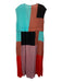 Mara Hoffman SWIM Size M Blue, Red & Multi Lyocell Striped Color Block Dress Blue, Red & Multi / M