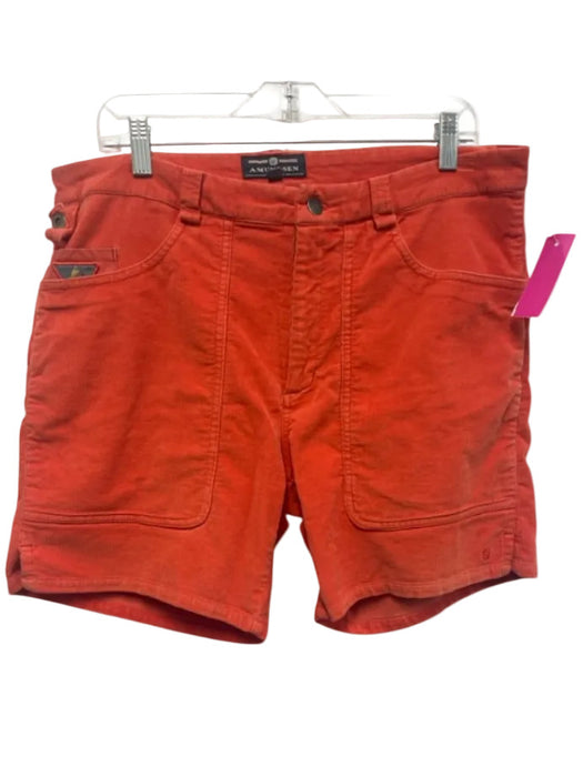 Amundsen Size L Hot Pink Cotton Solid Men's Shorts Hot Pink / L