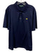 Masters Collection Size L Navy Cotton Solid Polo Men's Short Sleeve Navy / L