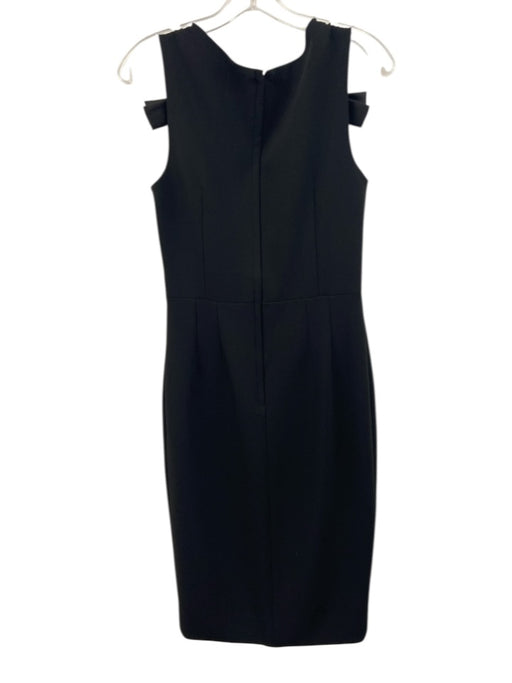 Betsey & Adam Size 8 Black Polyester Blend Embellished Scoop Neck Dress Black / 8