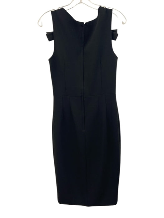 Betsey & Adam Size 8 Black Polyester Blend Embellished Scoop Neck Dress Black / 8