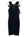 Betsey & Adam Size 8 Black Polyester Blend Embellished Scoop Neck Dress Black / 8