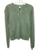 J. Crew Size M Mint Green Cashmere Knit Button Front Ribbed Hem Cardigan Sweater Mint Green / M