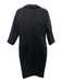 Misslook Size L Black No Fabric Tag Tweed 3/4 Sleeve 1/2 Button Collared Dress Black / L