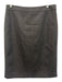 J. Crew Size 6 Gray Wool Felted Pencil Back Zip Knee length Skirt Gray / 6