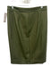 J. Crew Size 6 Army Green Wool Felted Pencil Back Zip Knee length Skirt Army Green / 6