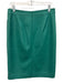 J. Crew Size 6 Teal Green Wool Felted Pencil Back Zip Knee length Skirt Teal Green / 6