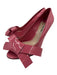 Miu Miu Shoe Size 37.5 Pink Patent Leather Bow Peep Toe Skinny Heel Pumps Pink / 37.5