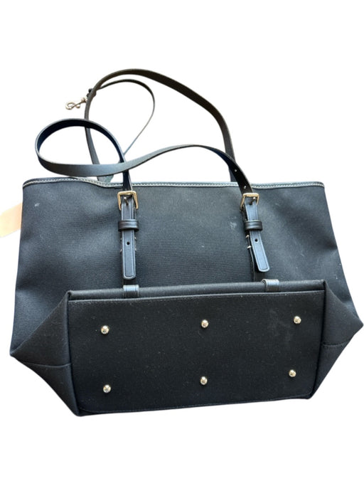 Dooney & Bourke Black Canvas Interior wallet Gold Hardware Snap Closure Bag Black