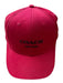 Coach Red Cotton logo Silver Hardware Men's Hat Red