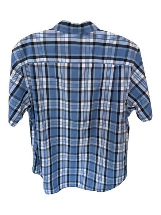 Vineyard vines Size M Blue & Navy Cotton Plaid Button Down Men's Shirt Blue & Navy / M
