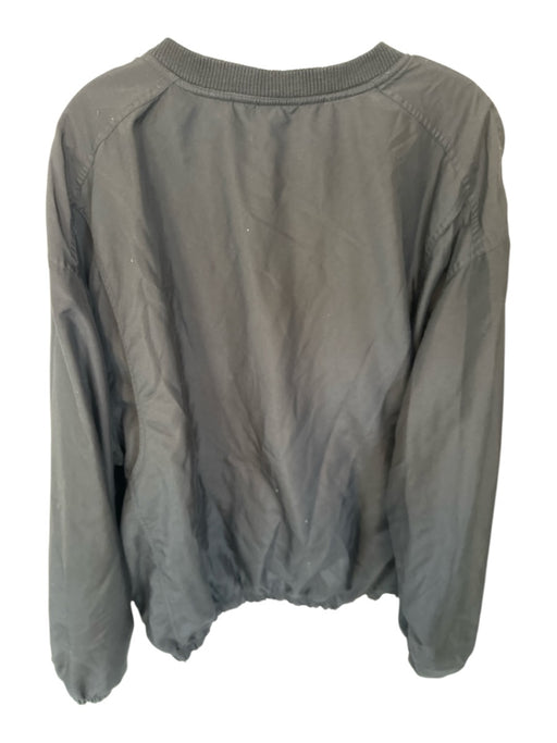 Antigua Black Polyester logo Cinched Men's Pullover Black / XXL