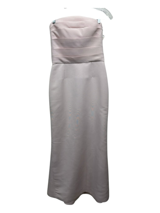 Amsale Size 8 Pink Polyester Sleeveless Maxi Gown Pink / 8