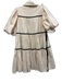 Sofie the Label Size S Cream White & Black Cotton Contrast Trim Dress Cream White & Black / S