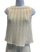 Altuzarra Size XS Cream White Cotton Elastic Waistband Sleeveless Pant Set Cream White / XS