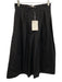 COS Size 2 Black Cotton Pleated Front Wide Leg Culotte Cropped Pants Black / 2