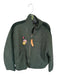 Sojara Size Est M Army Green Cotton Patches Quilted Full Zip Sequins Jacket Army Green / Est M