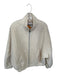 Essentiel Antwerp Size S Cream Polyester jaquard Full ZIp Bomber Jacket Cream / S