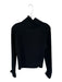 Paige Size Est S/M Black Wool Blend Turtle Neck Keyhole Front Sweater Black / Est S/M