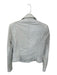Lamarque Size M Bone Leather Long Sleeve Silver Hardware Moto Jacket Bone / M